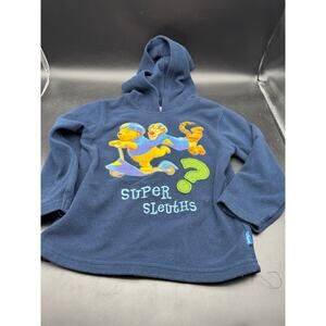 Winnie the Pooh and Tigger Super Sleuths Pull Over Hoodie Size 5